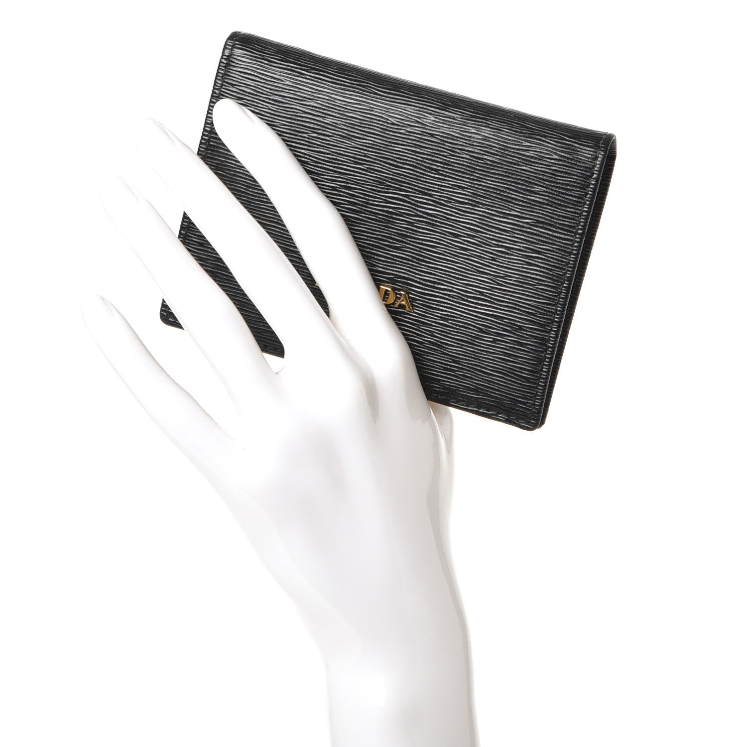 Prada Vitello Move Bi-Fold Wallet Nero Black 2 of 9