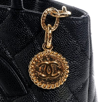 Chanel Caviar Medallion Tote Black 9 of 9