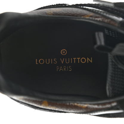Louis Vuitton Suede Monogram Run Away Sneakers 41 Black 7 of 8