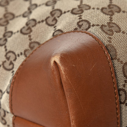 Gucci Monogram Large Flat Messenger Bag Brown 6 of 6