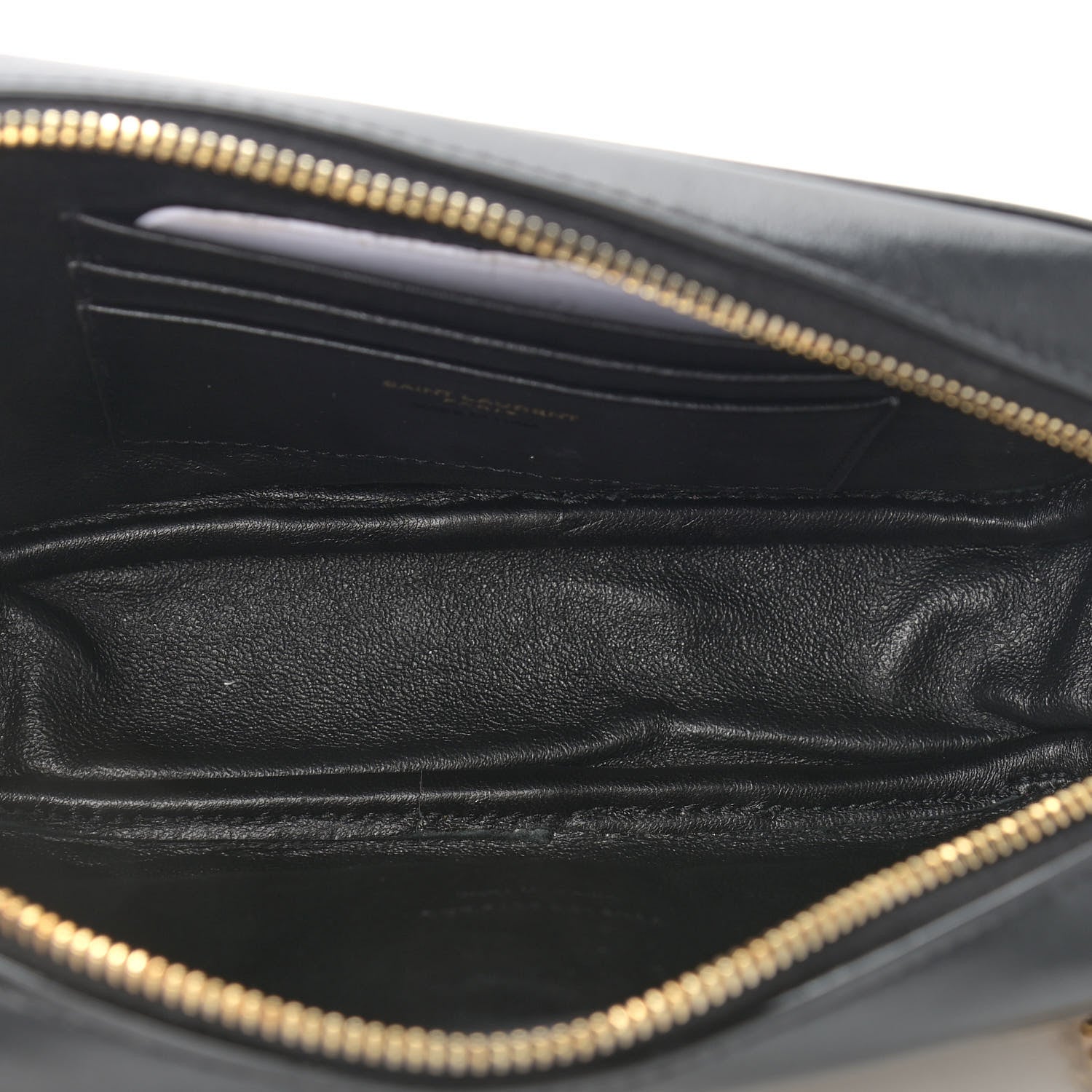 Saint Laurent Canvas Calfskin Leopard Print Monogram Mini Lou Camera Bag Brown 4 of 8