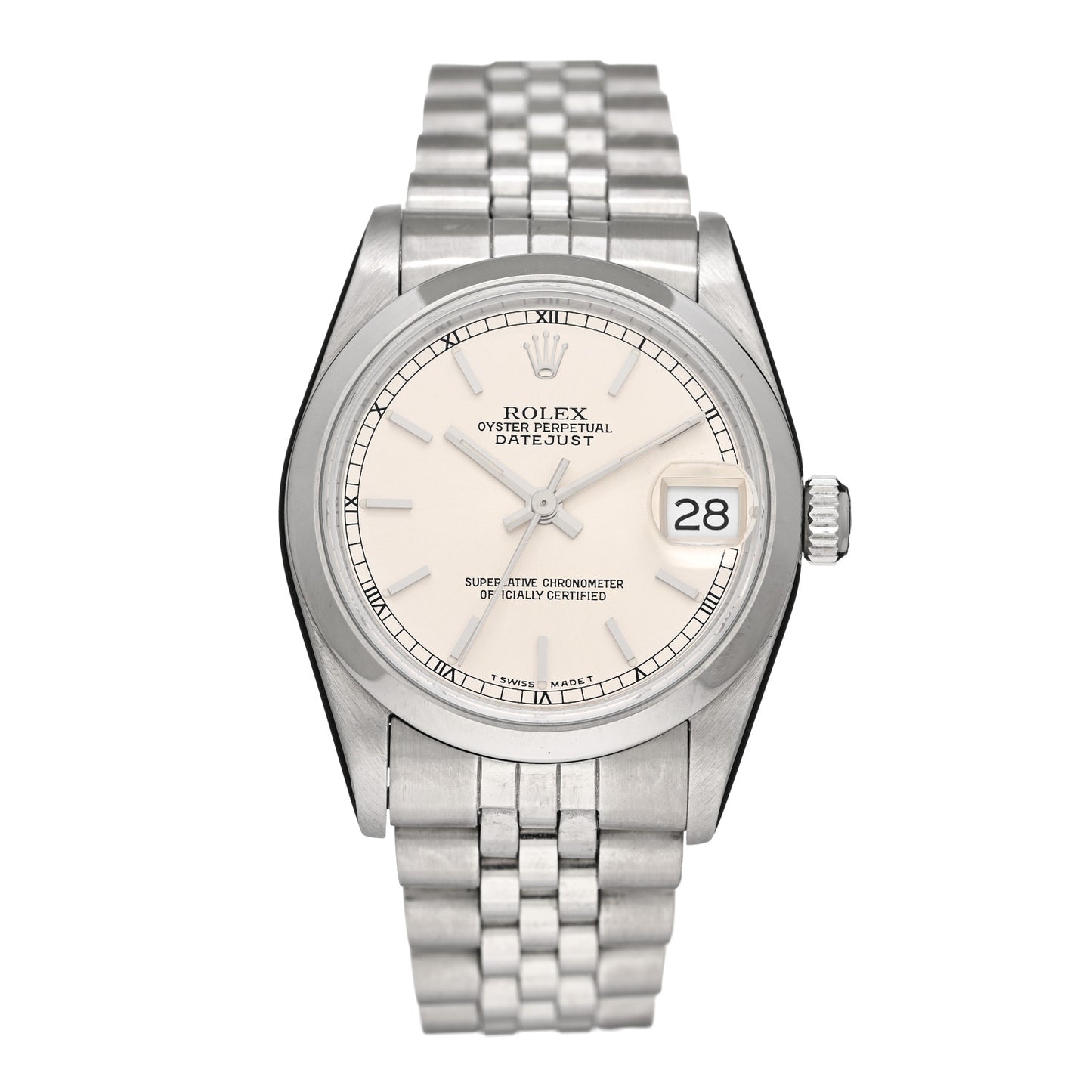 Stainless Steel 31mm Oyster Perpetual Datejust Watch Silver 68240