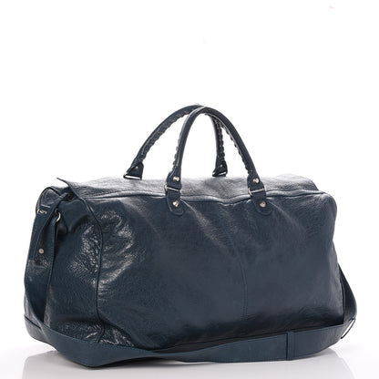 Balenciaga Agneau Classic Silver Hardware S Squash Boston Bleu Obscur 3 of 9