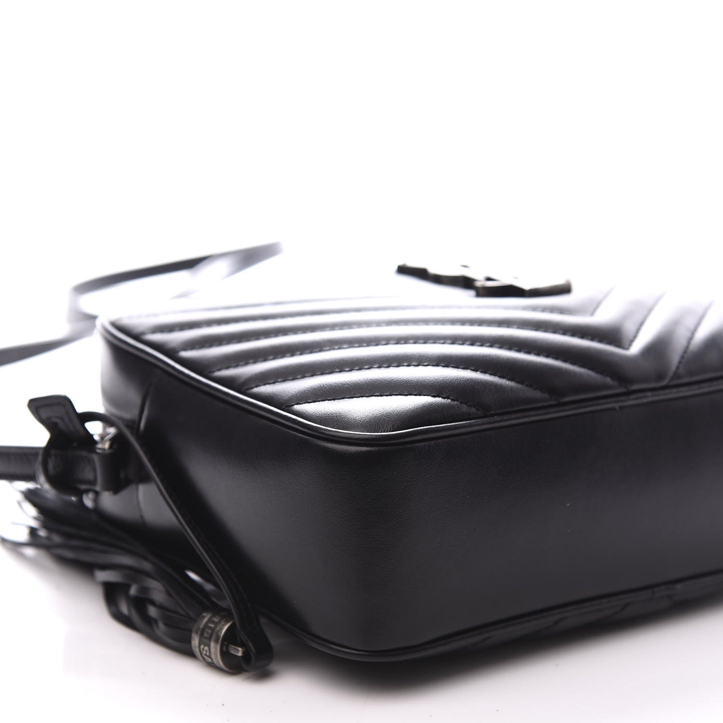 Calfskin Matelasse Monogram Lou Camera Bag Black