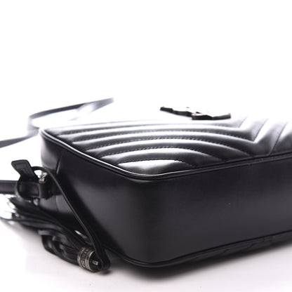 Saint Laurent Calfskin Matelasse Monogram Lou Camera Bag Black 7 of 11