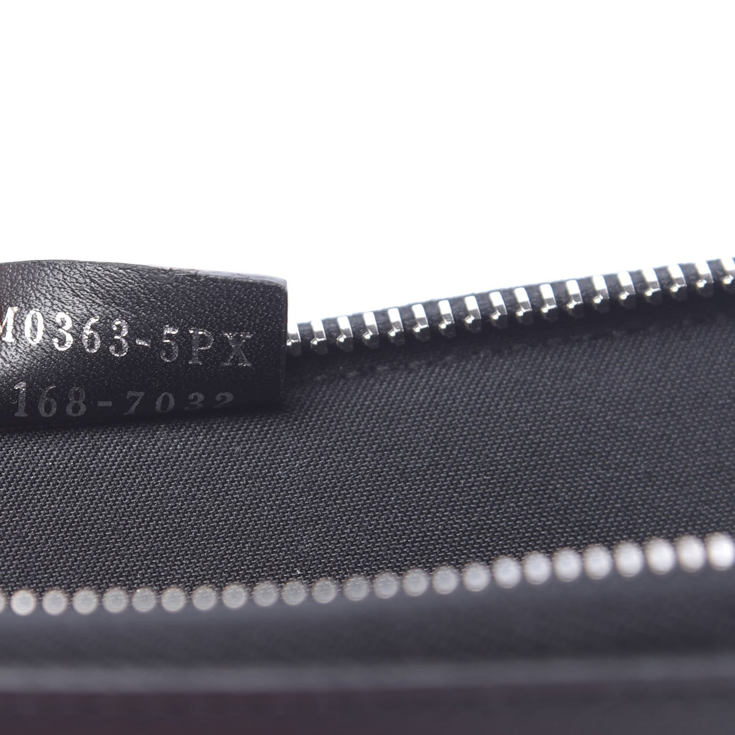 Vitello Dolce Shearling Lightbulb Zip Around Pouch Black Bubblegum