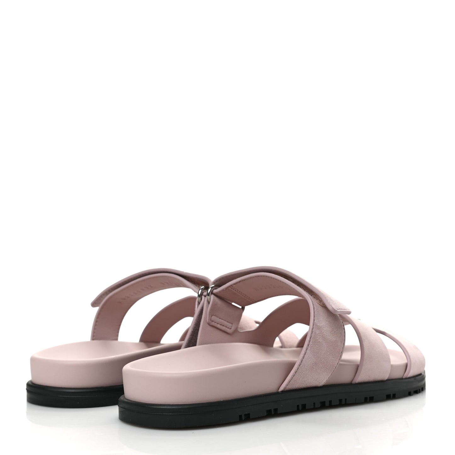 Suede Goatskin Womens Chypre Sandals 37.5 Rose Porcelaine