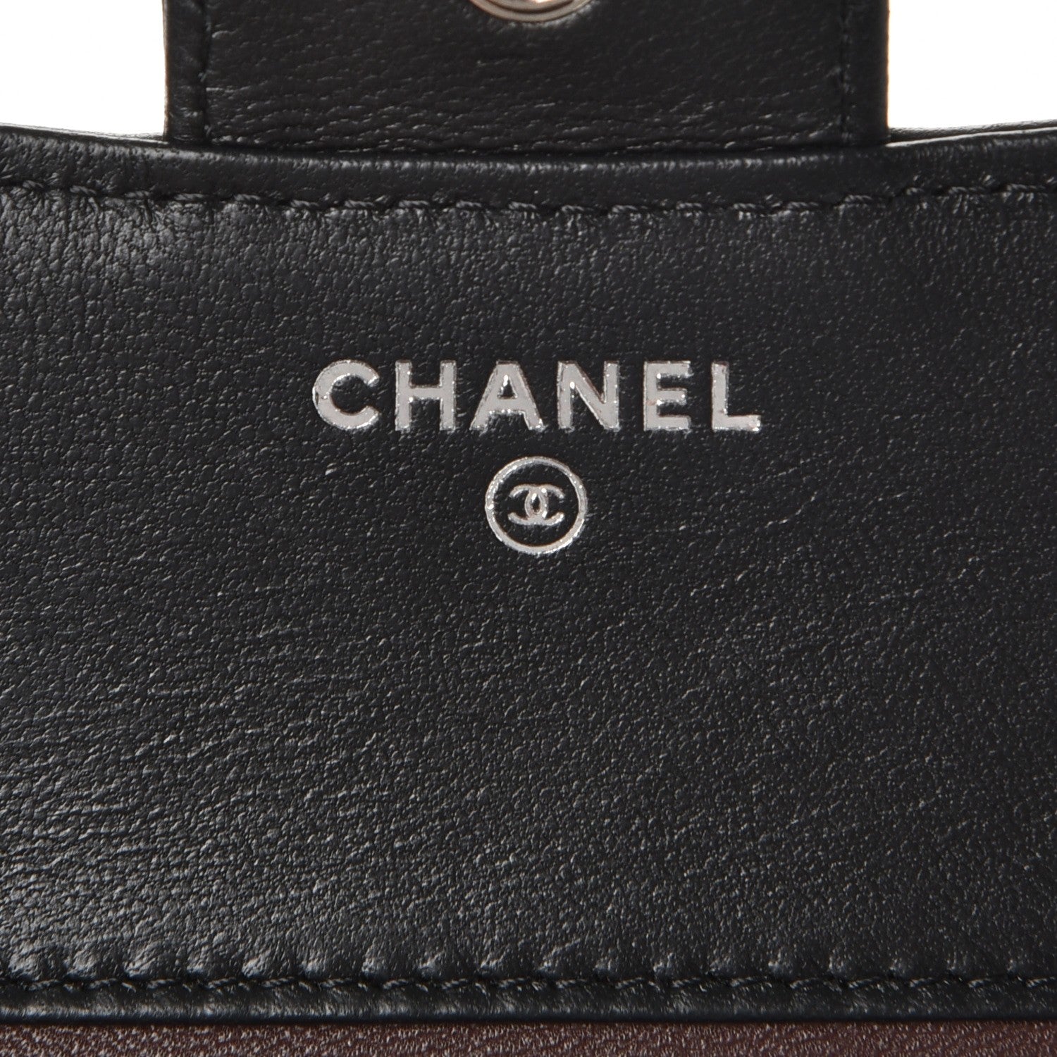 Chanel Lambskin Quilted Small Compact Wallet Black 6 of 9