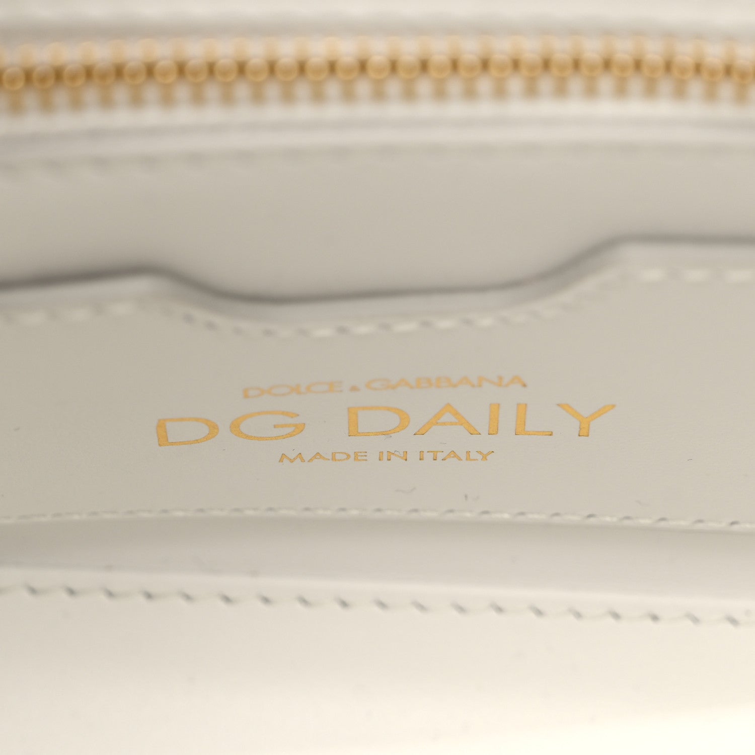 Dolce & Gabbana Calfskin Small DG Daily Shopper Tote White 6 of 9