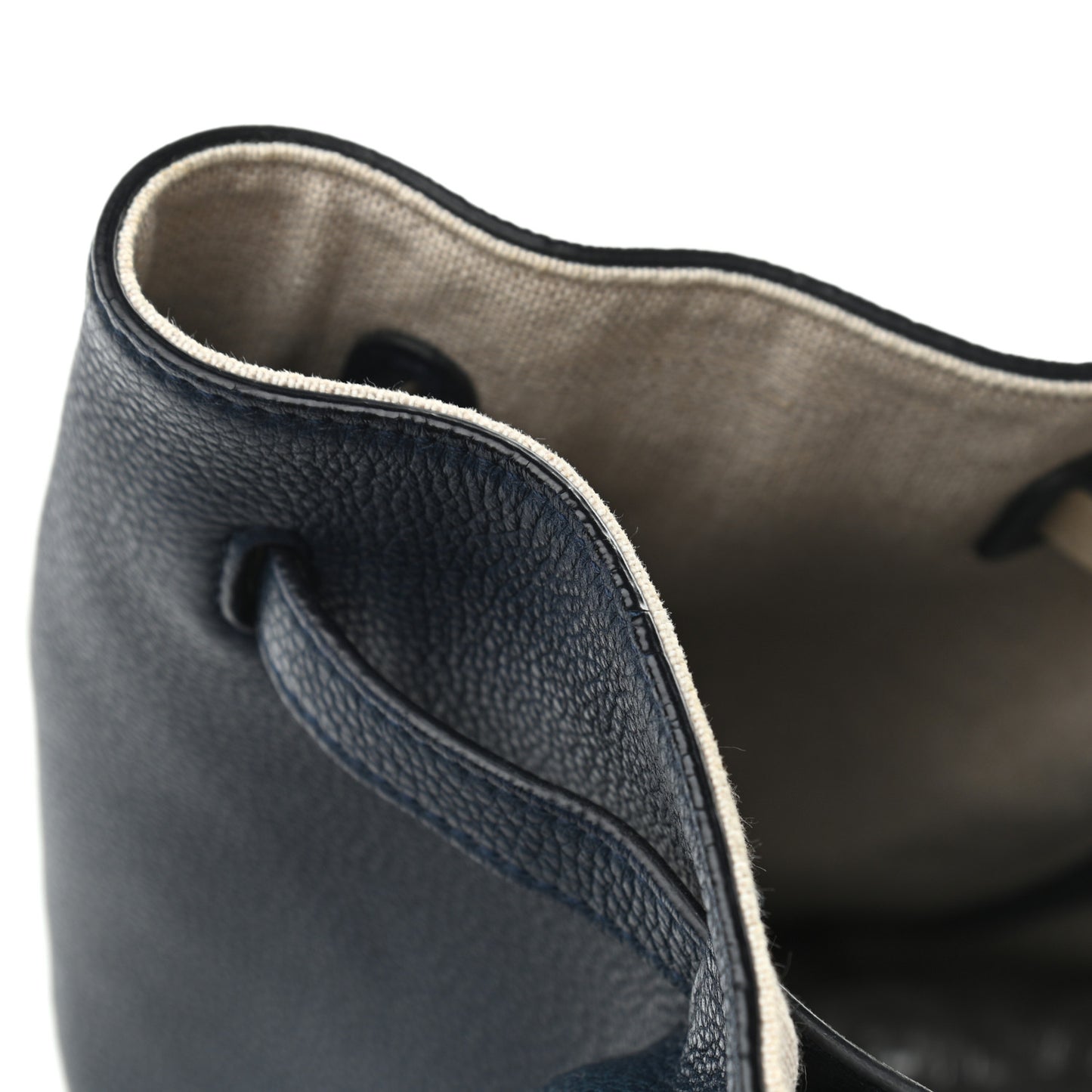 Soft Grained Calfskin Medium Belt Cabas Phantom Deep Blue