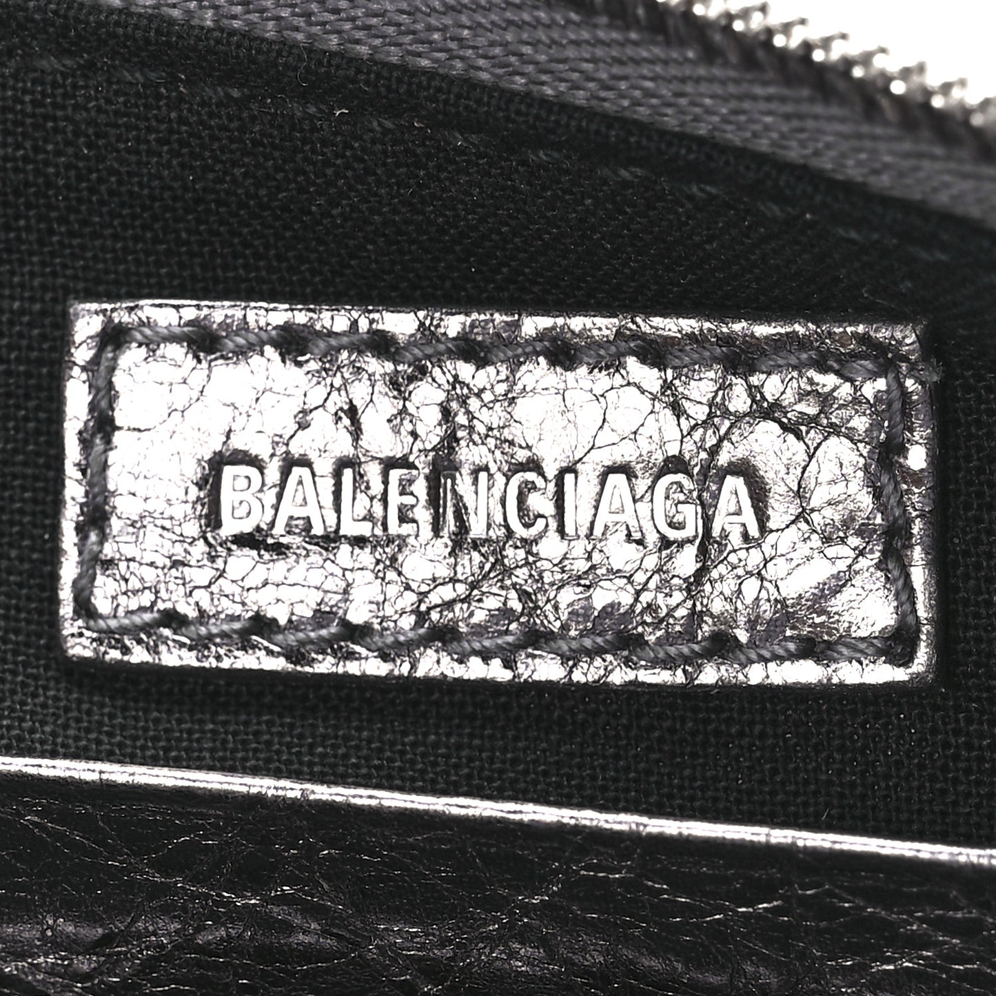 Metallic Agneau Arena Le Cagole Purse With Chain Mini Silver