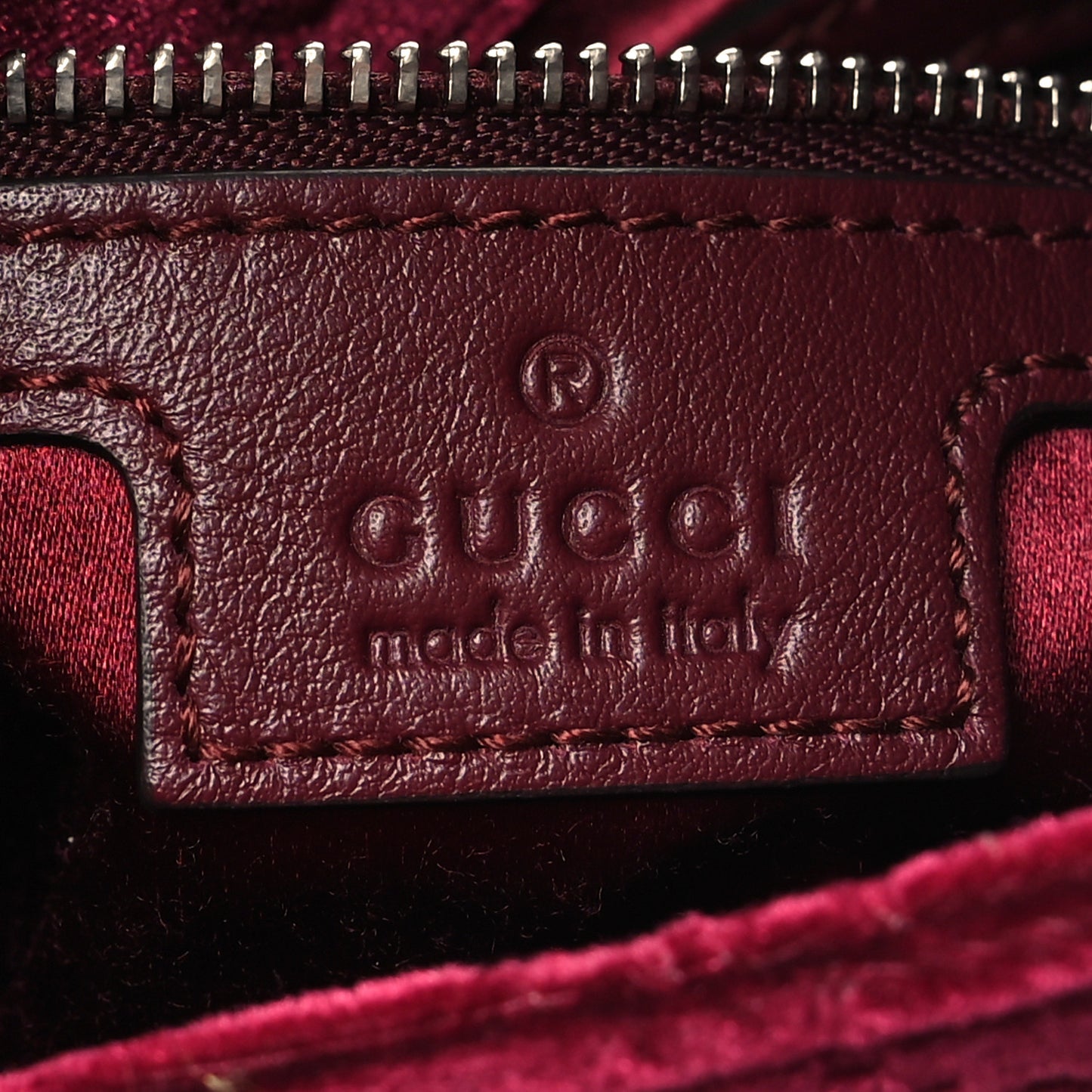 New Velvet Ashmir GG Monogram Small Jackie 1961 Hobo Red