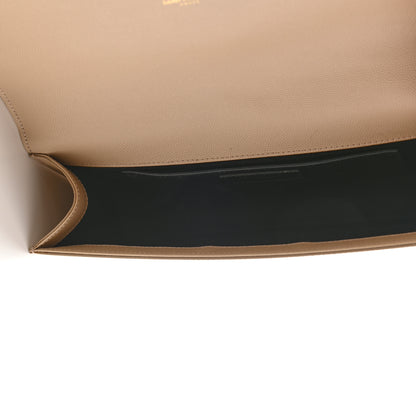 Saint Laurent Grain De Poudre Classic Monogram Cassandre Clutch Nude 4 of 13