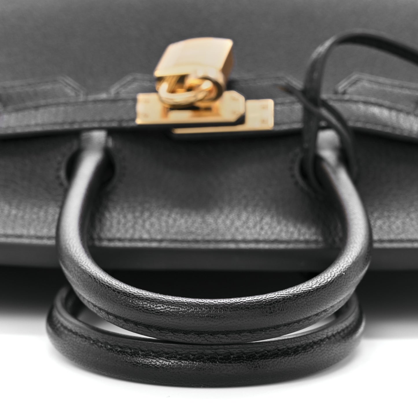 Chevre Chamkila Birkin Sellier 25 Bambou Black