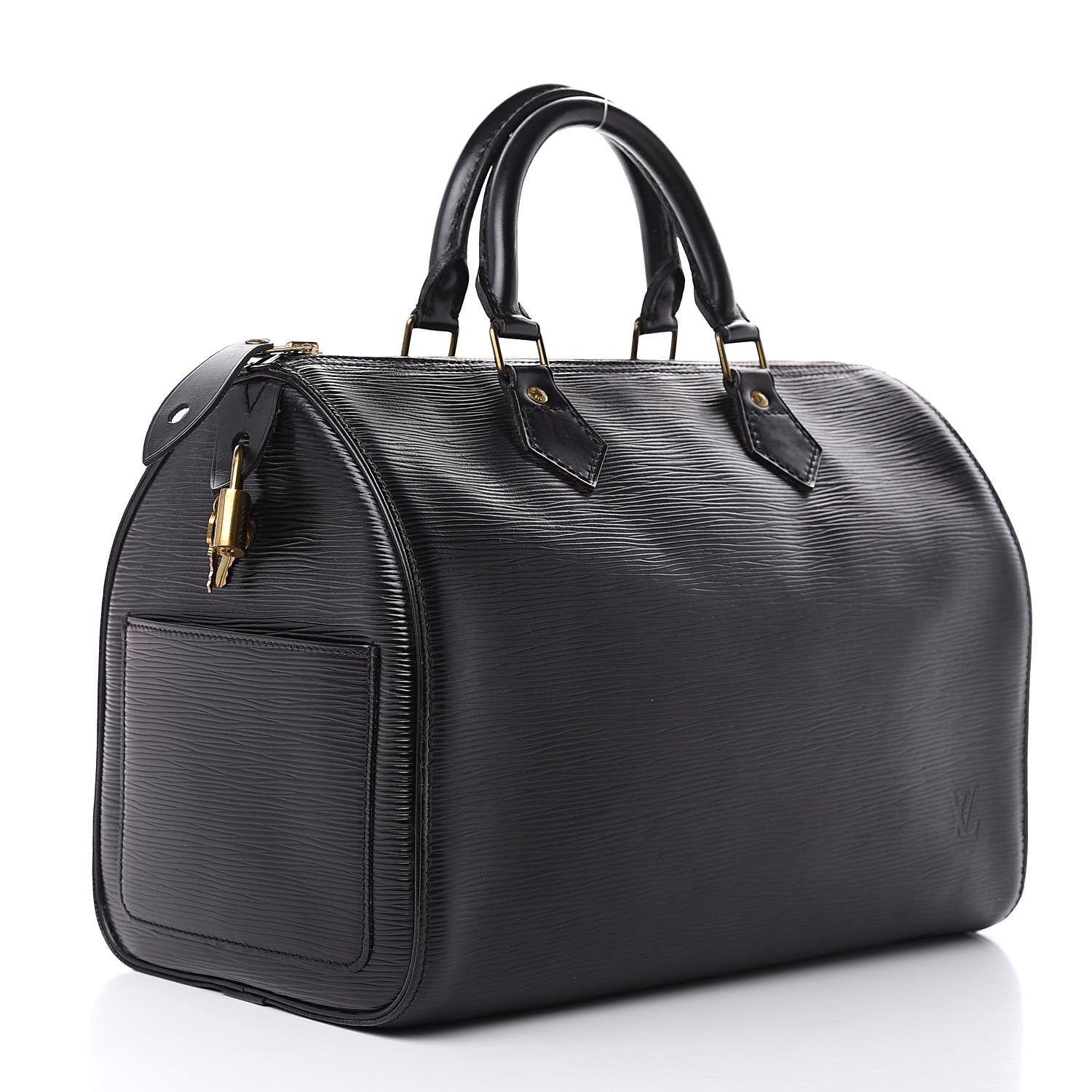 Louis Vuitton Epi Speedy 30 Black 3 of 13