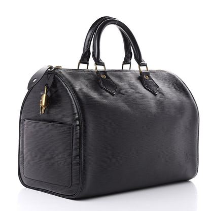 Louis Vuitton Epi Speedy 30 Black 3 of 13