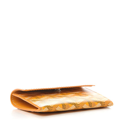 Goyard Goyardine Marigny Coin Purse Wallet Yellow 4 of 7