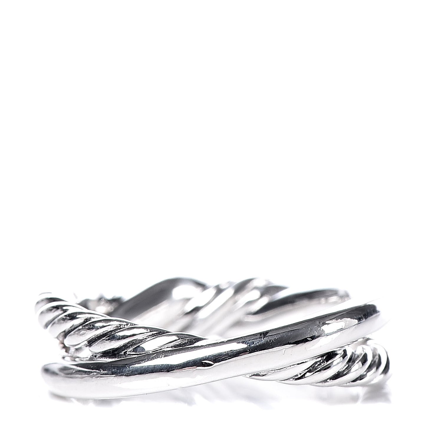 Sterling Silver Diamond Continuance Band Ring 51 5.75