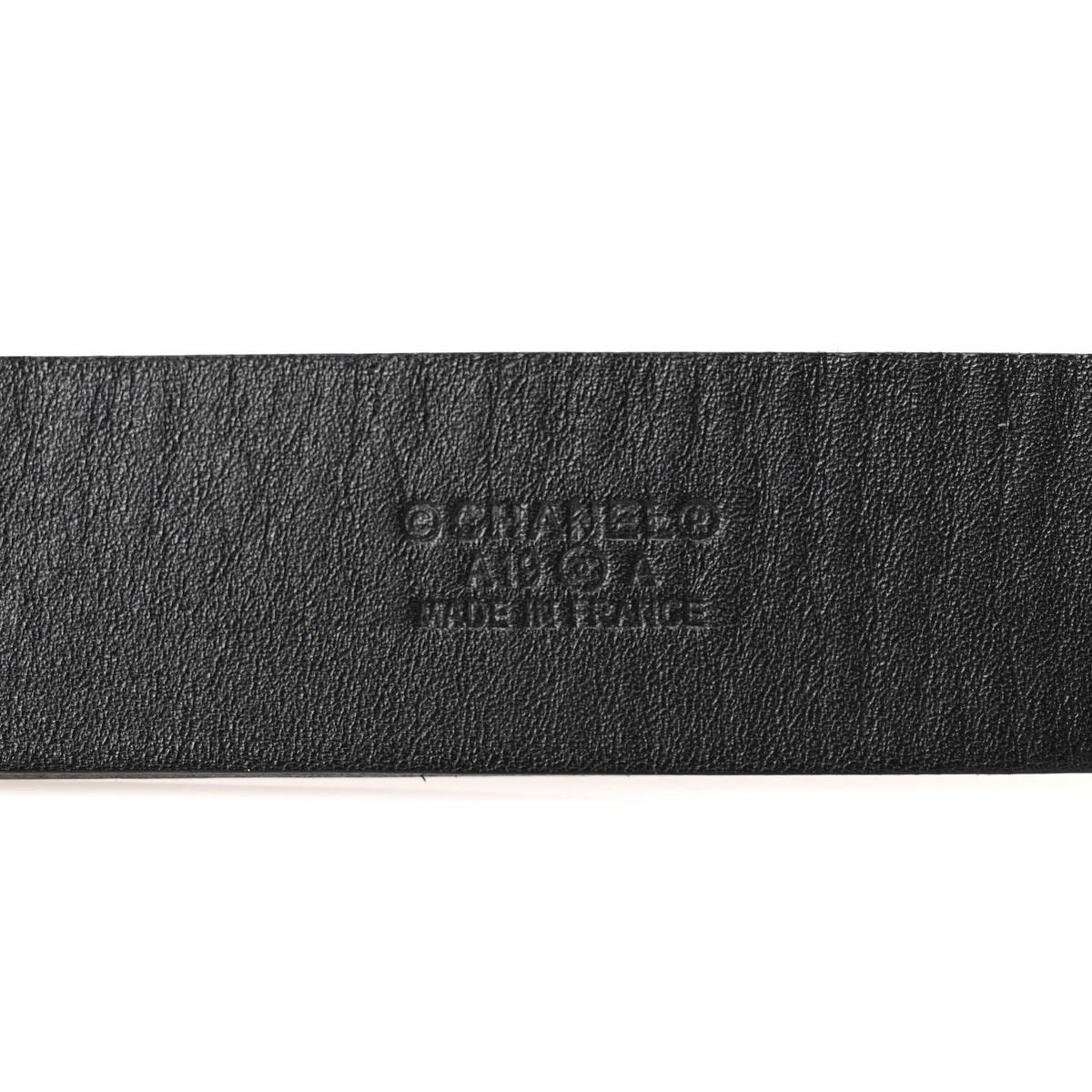 Calfskin Crystal CC Scarab Belt 75 30 Black