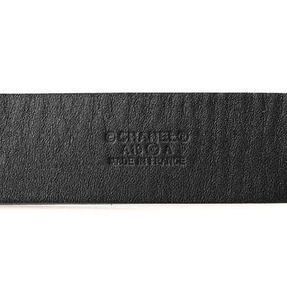 Chanel Calfskin Crystal CC Scarab Belt 75 30 Black 5 of 7