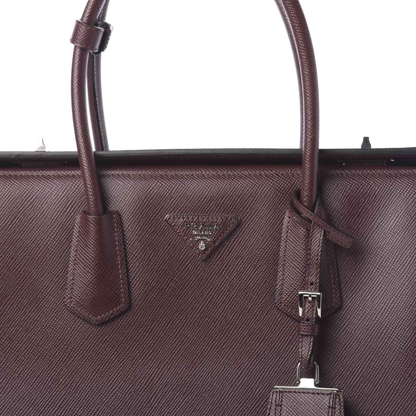 Saffiano Cuir Twin Tote Granato