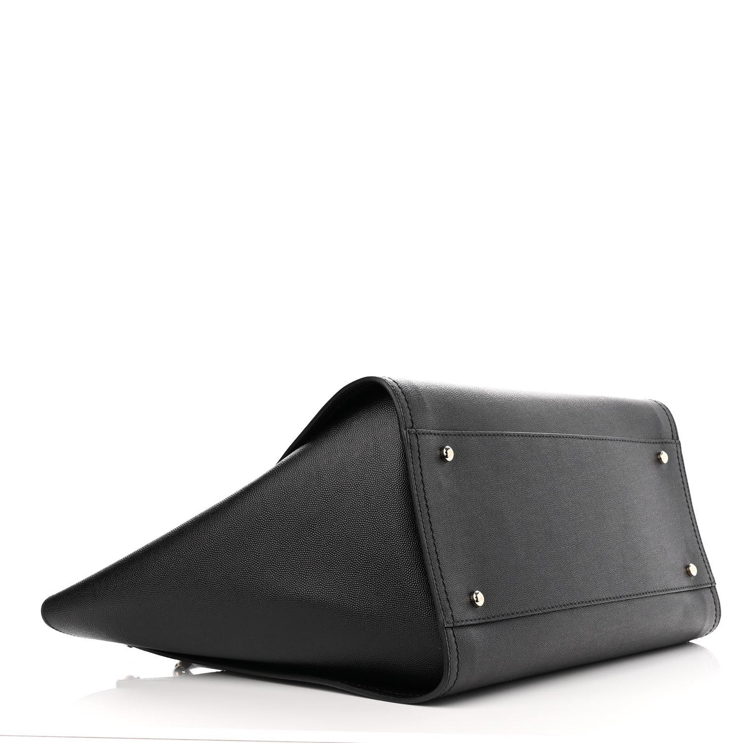 Caviar Medium Studded Deauville Tote Black