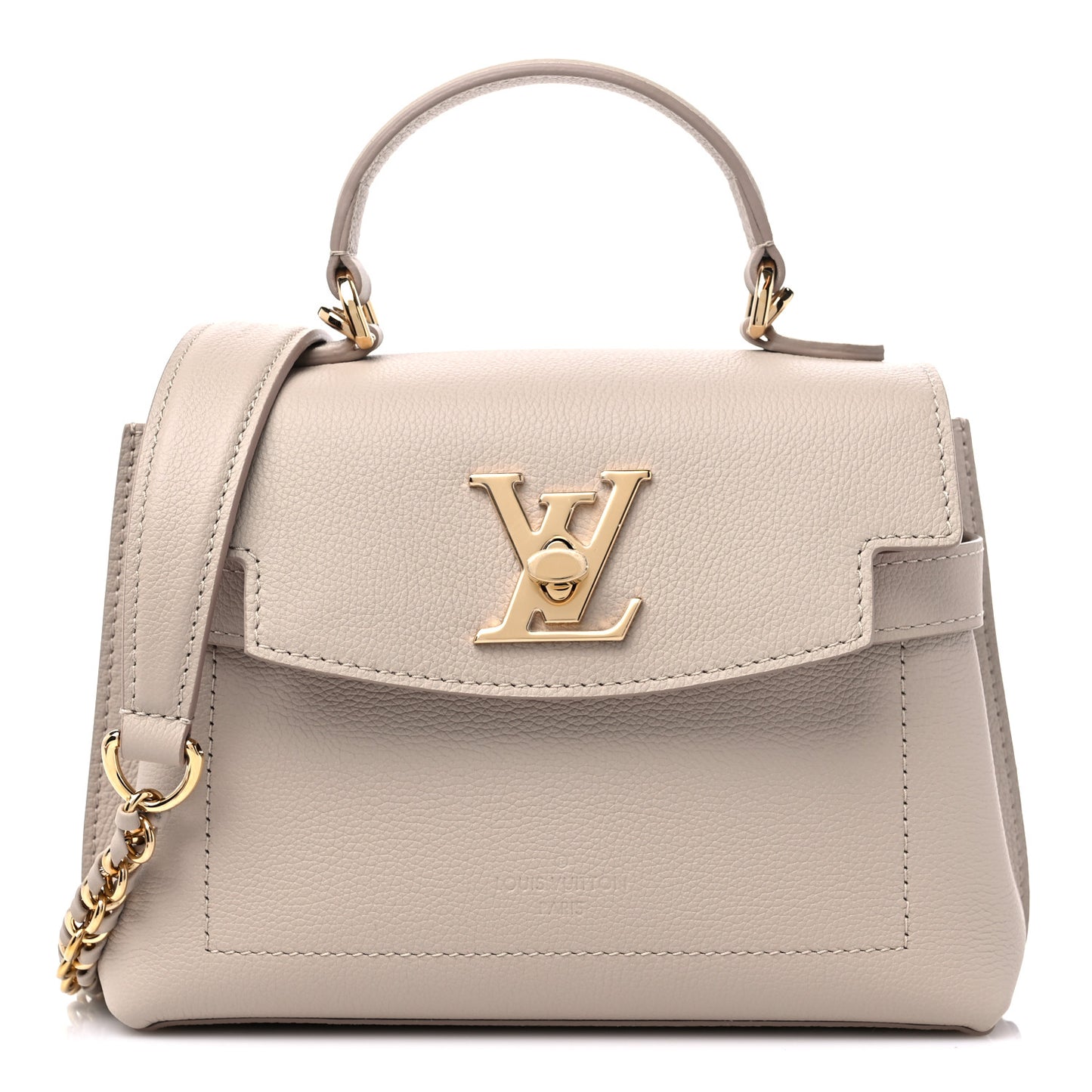 Soft Calfskin Mini Lockme Ever Greige