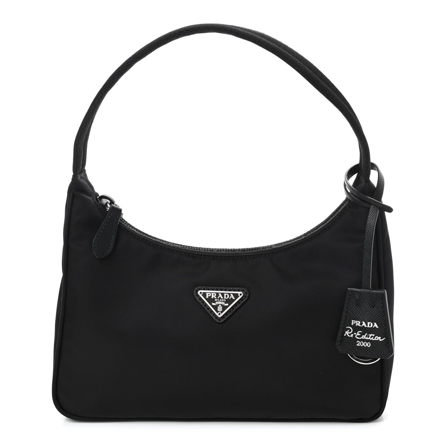 Prada Tessuto Nylon Mini Re-Edition 2000 Bag Black 1 of 9