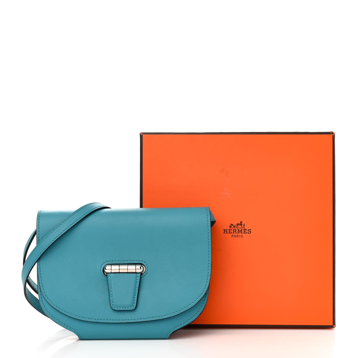 Hermes Swift Mini Convoyeur Turquoise 11 of 11