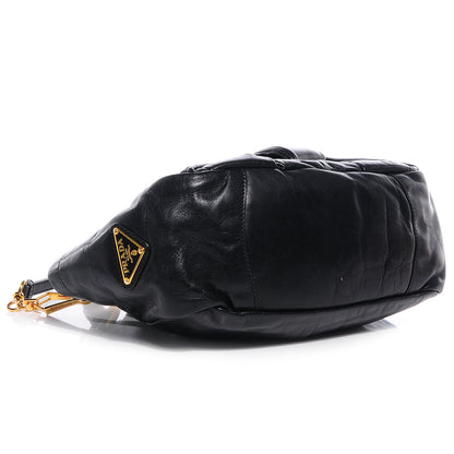 Prada Leather Dressy New Look Shoulder Bag Nero Black 4 of 9