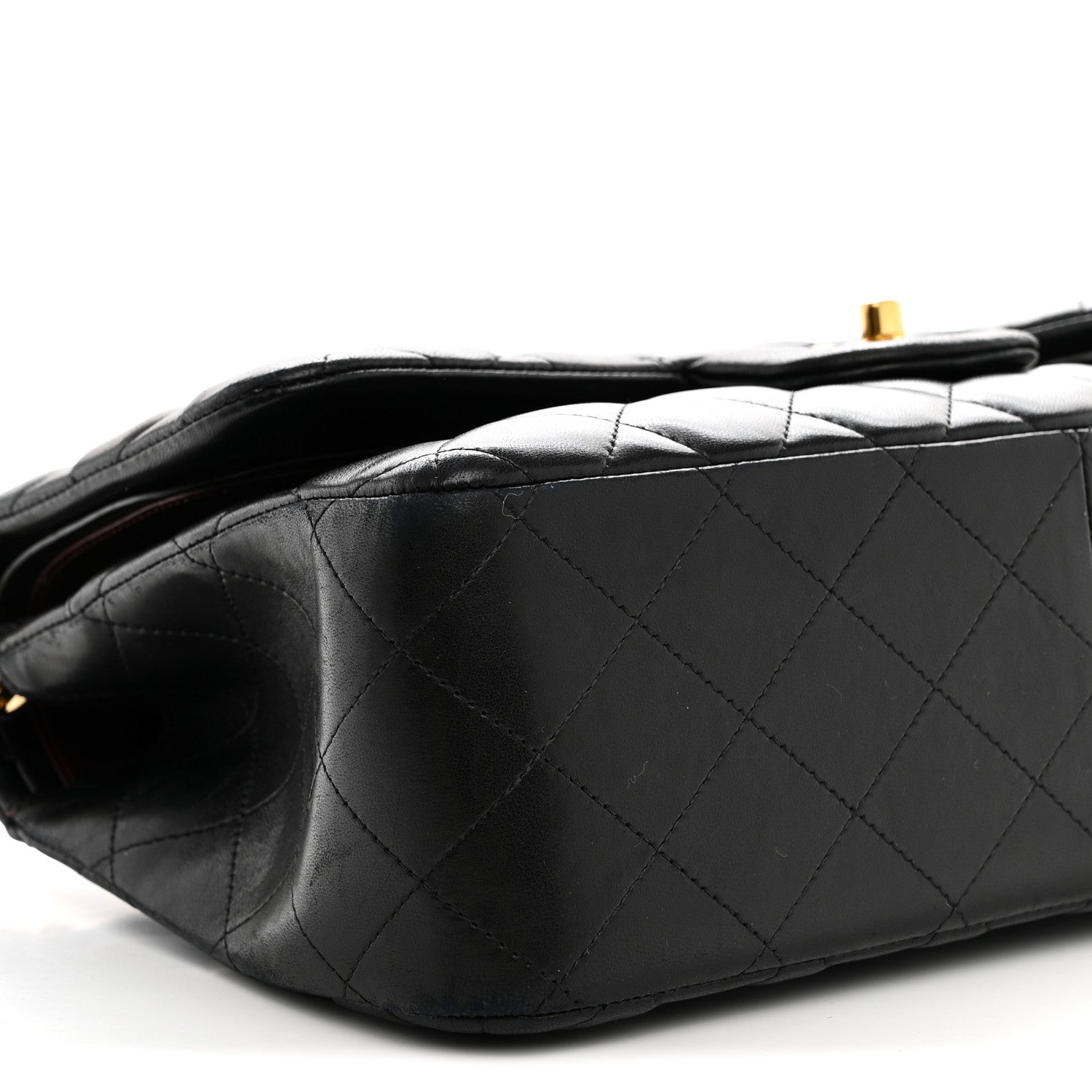 Chanel Lambskin Quilted Jumbo Double Flap Black 9 of 14
