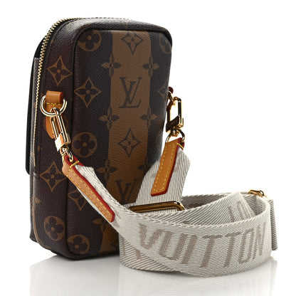 Louis Vuitton X NIGO Reverse Monogram Flat Double Phone Pouch 2 of 7