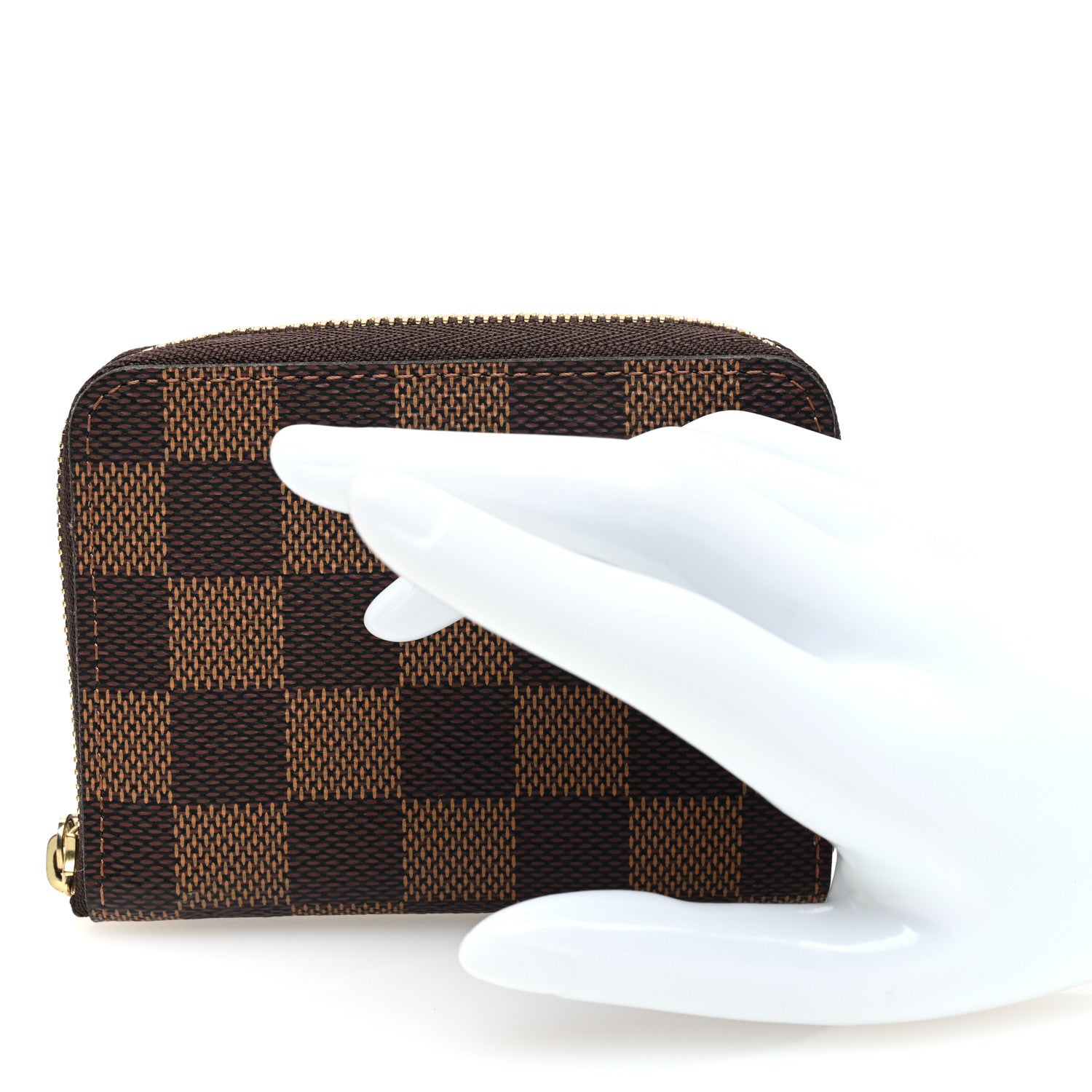 Louis Vuitton Damier Ebene Zippy Coin Purse Rose Ballerine 2 of 6