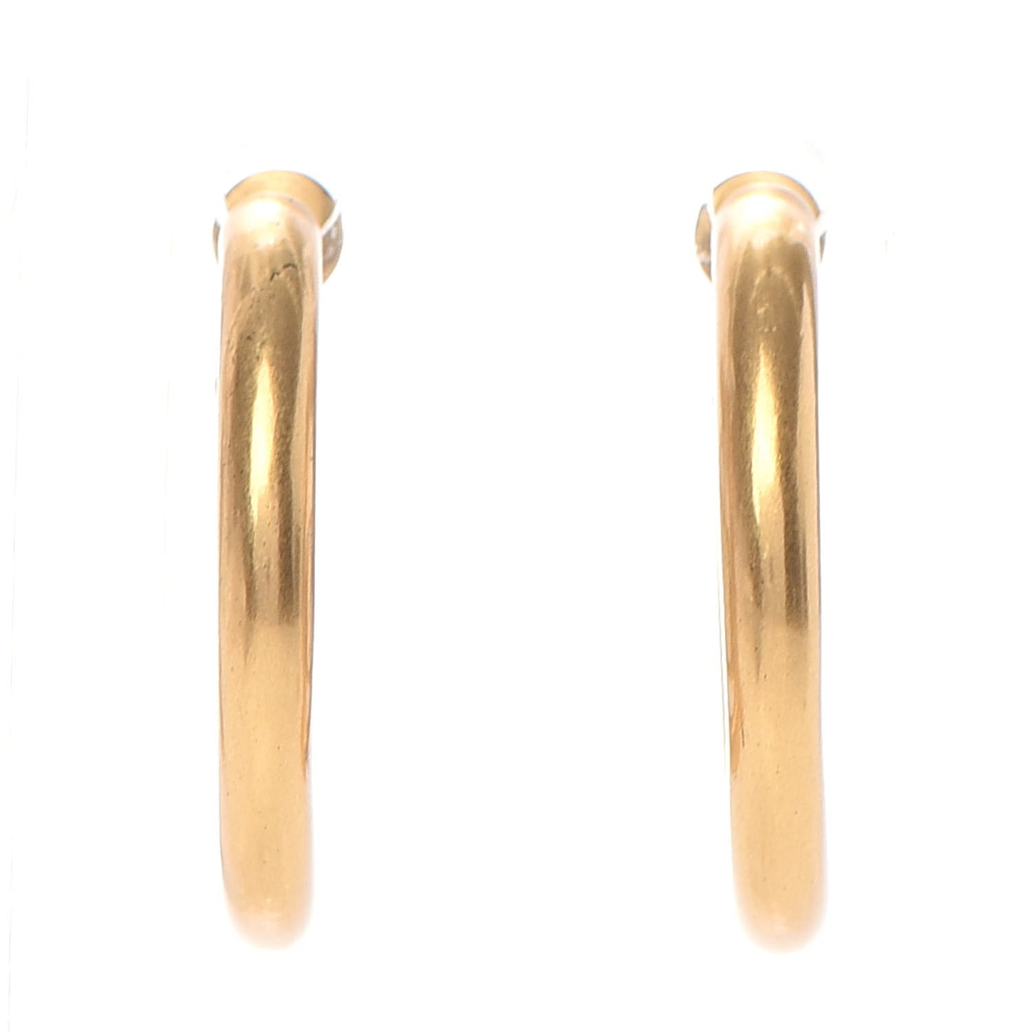 Metal 30 Montaigne Hoop Earrings Aged Gold