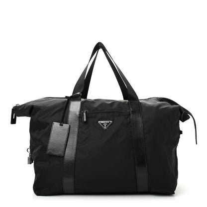 Prada Tessuto Nylon Saffiano Carry On Travel Bag Black 1 of 10