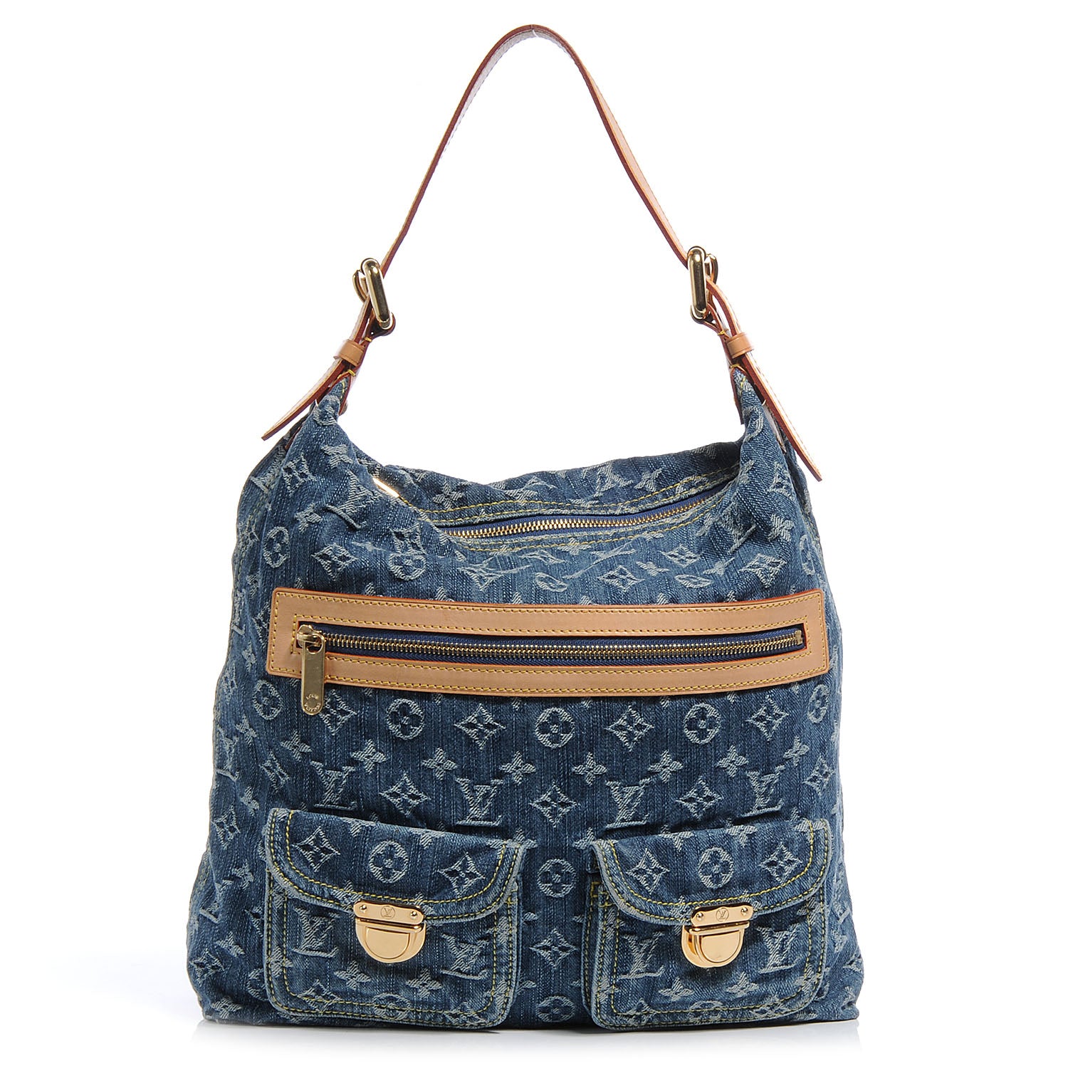 Louis Vuitton Denim Baggy GM Blue 1 of 7