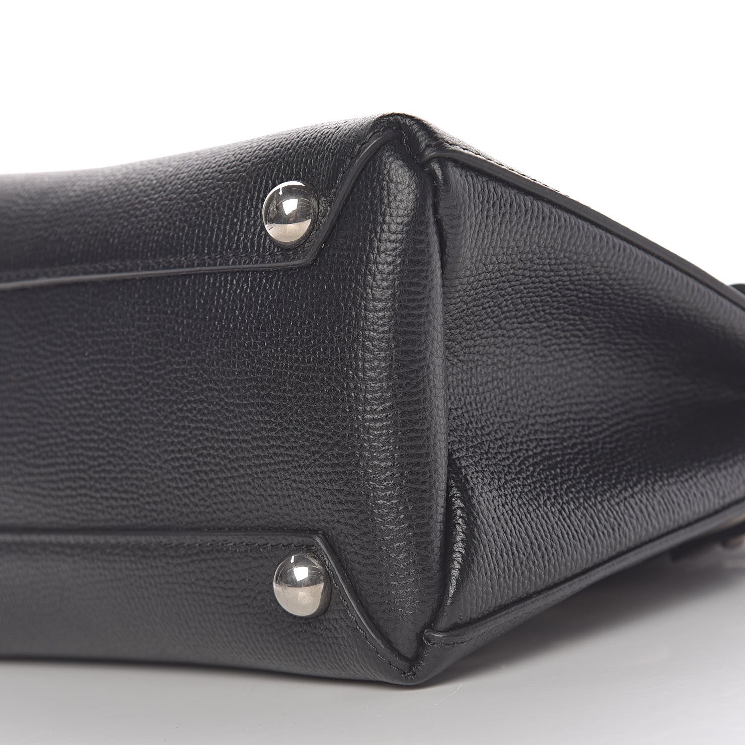 Burberry Grainy Calfskin House Check Grommet Baby Banner Tote Black 11 of 11