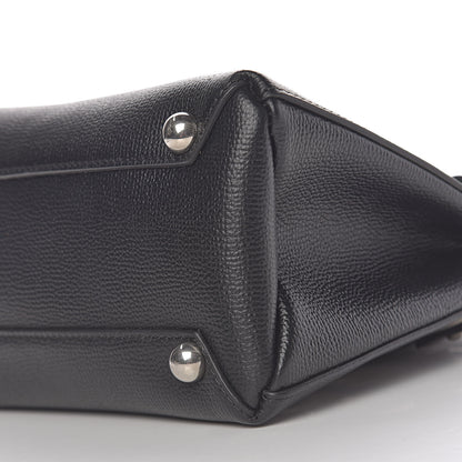 Burberry Grainy Calfskin House Check Grommet Baby Banner Tote Black 11 of 11