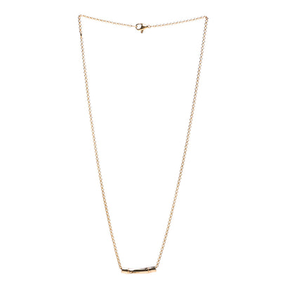 John Hardy 18K Yellow Gold Bamboo Slide Pendant Necklace 3 of 5