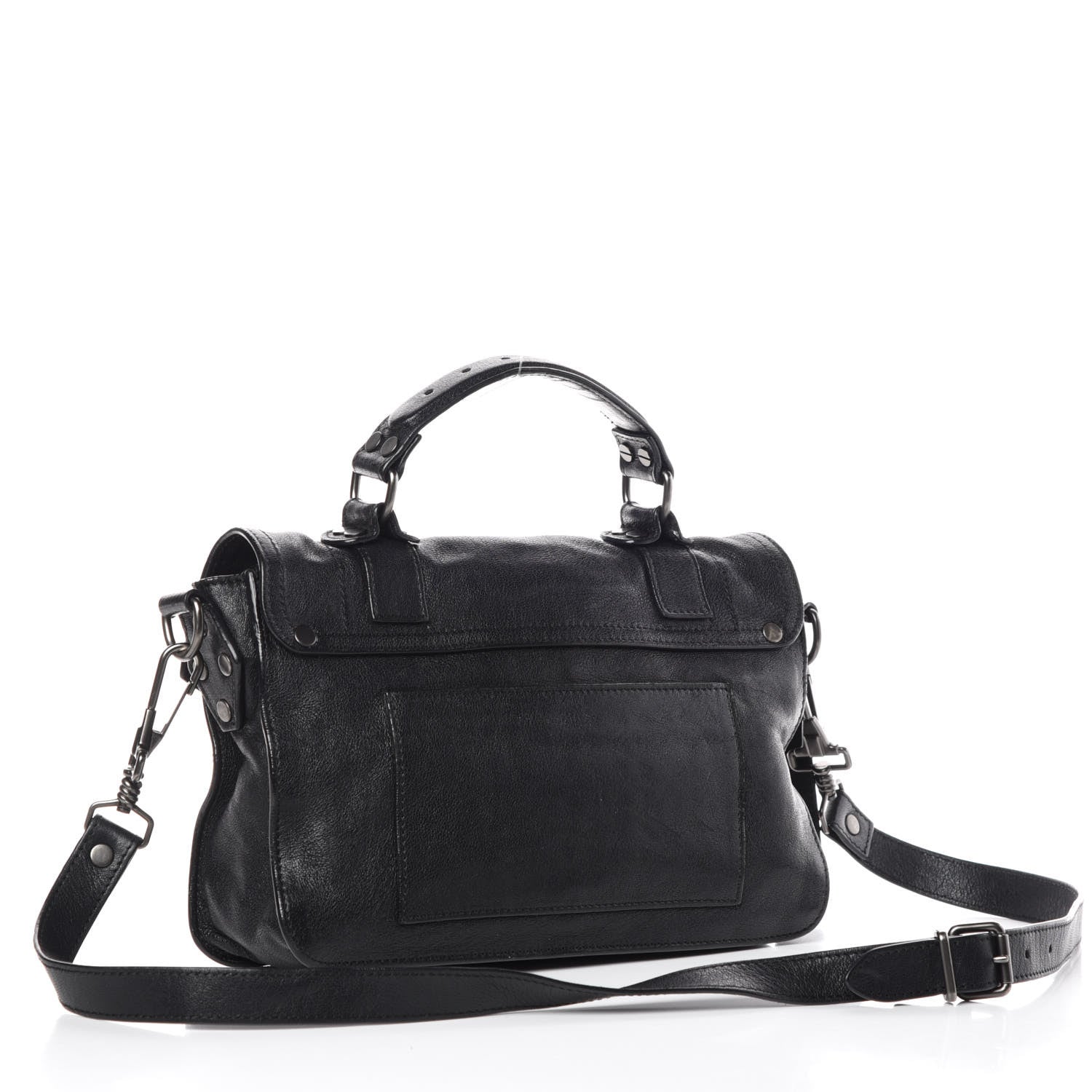 Proenza Schouler Lambskin Tiny PS1 Satchel Black 3 of 10