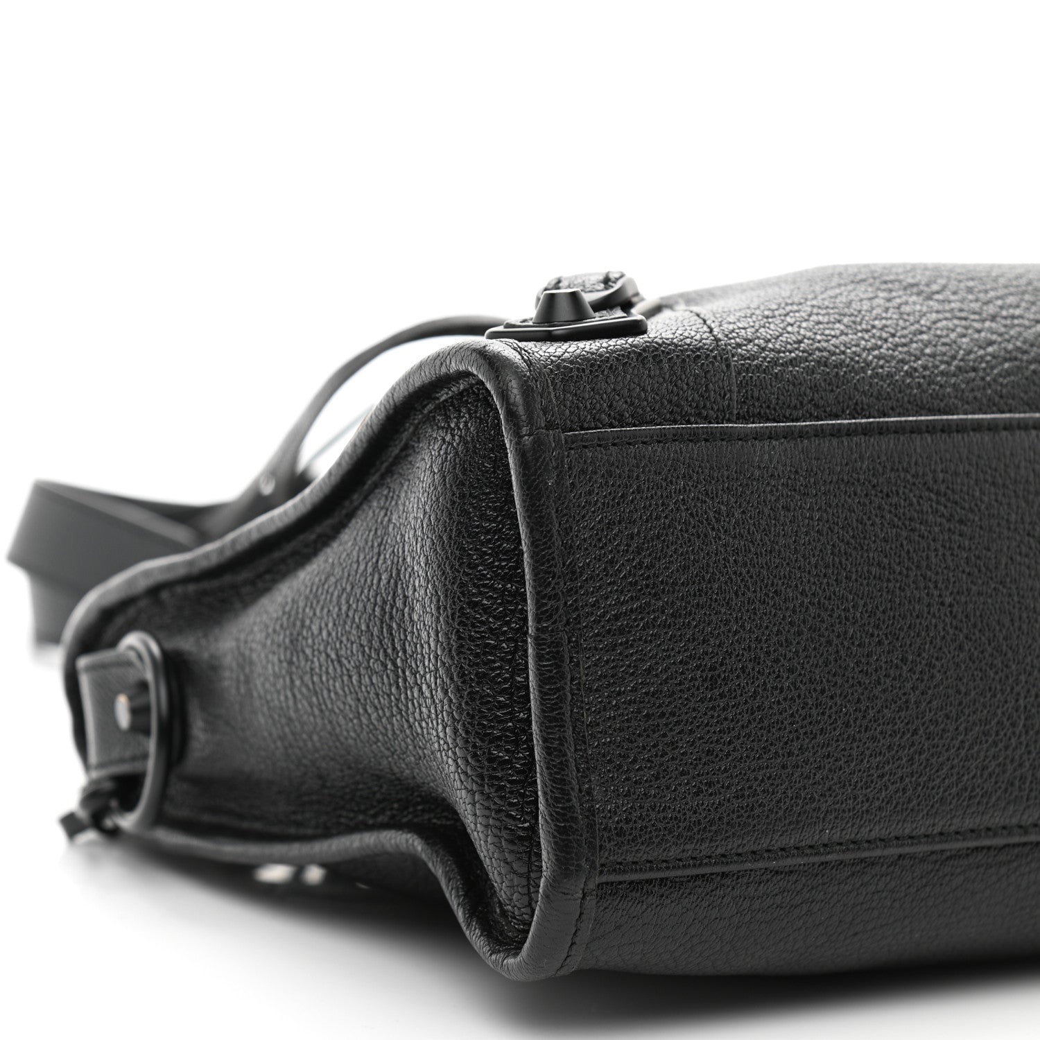 Balenciaga Chevre Black Metallic Edge Hardware S City Black 10 of 11