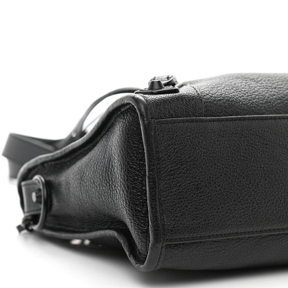 Balenciaga Chevre Black Metallic Edge Hardware S City Black 10 of 11