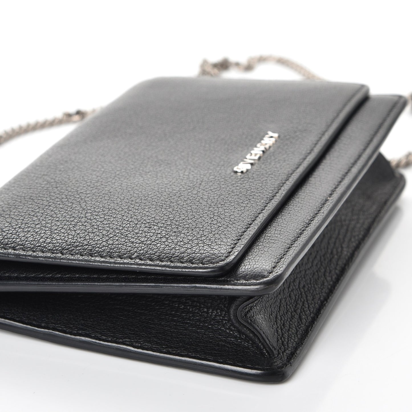 Sugar Goatskin Pandora Chain Wallet Black