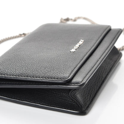 Givenchy Sugar Goatskin Pandora Chain Wallet Black 10 of 11
