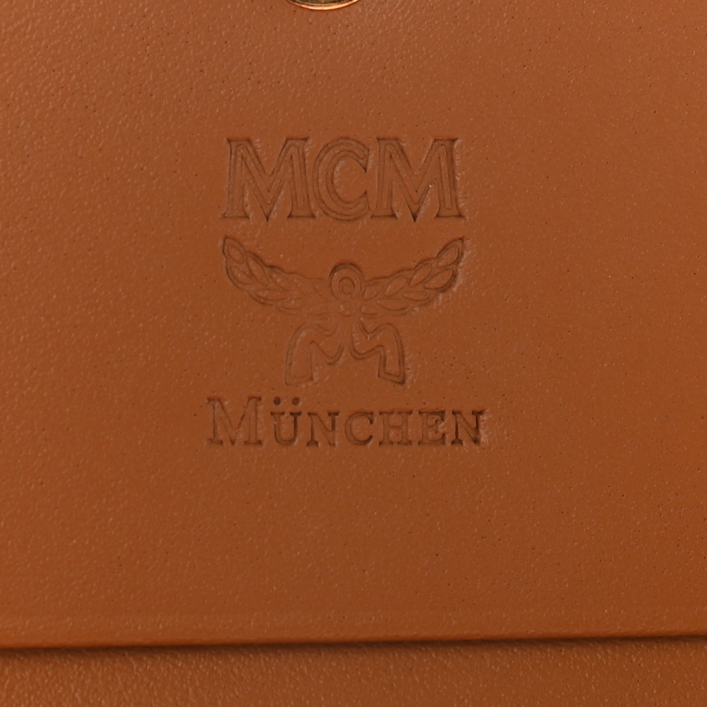 Visetos Studded Compact Wallet Cognac