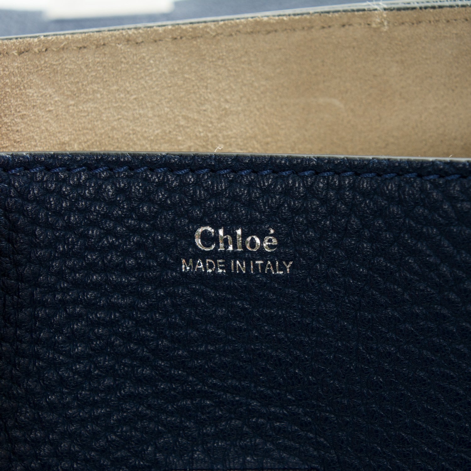 Chloe Grained Lambskin Mini Drew Shoulder Bag Royal Navy 6 of 7