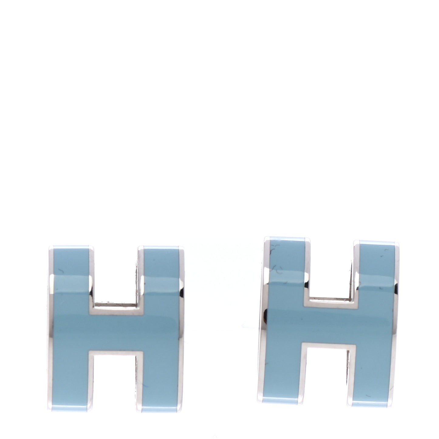 Palladium Lacquered Pop H Earrings Celeste
