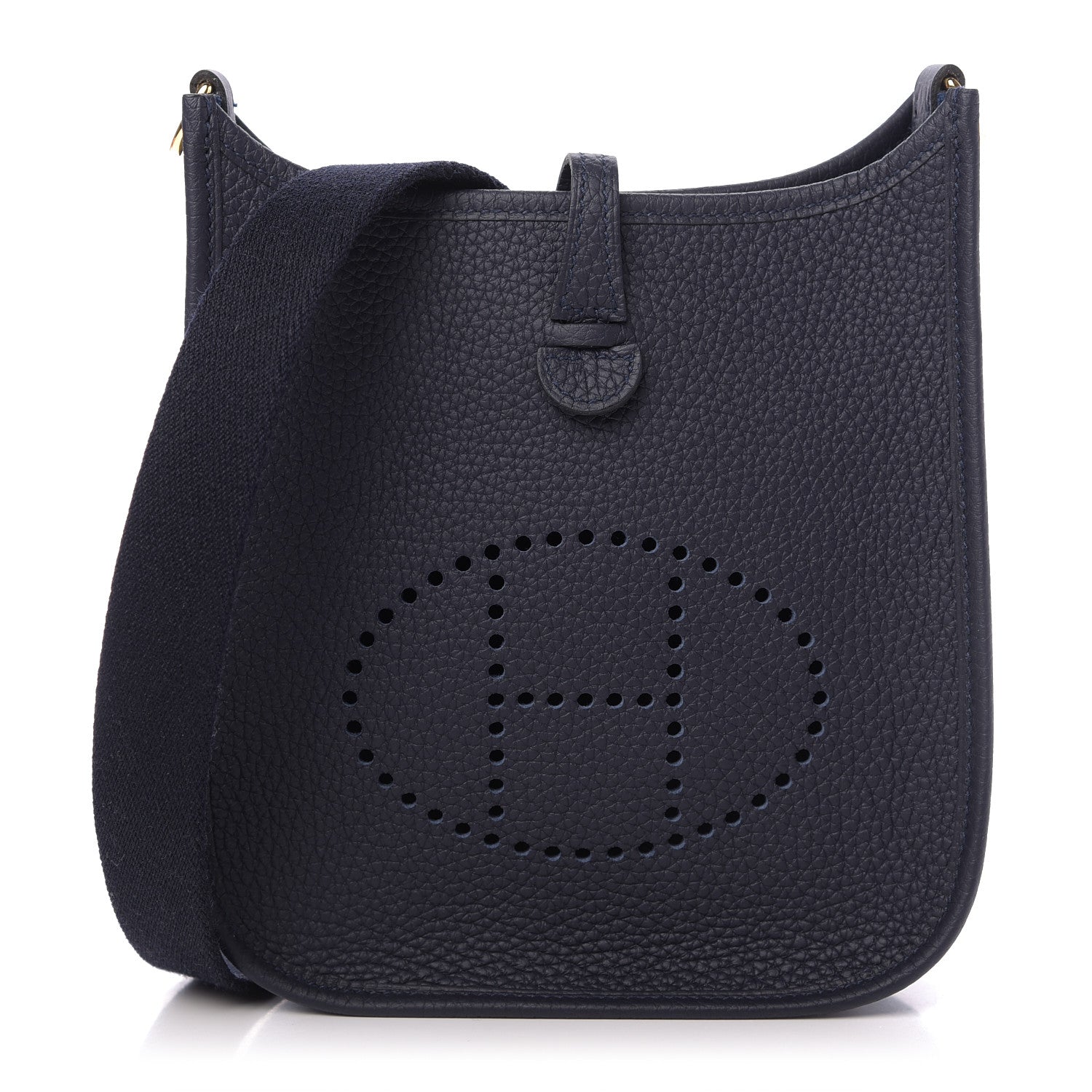 Hermes Taurillon Clemence Amazone Evelyne TPM Bleu Nuit Bleu Indigo 1 of 9