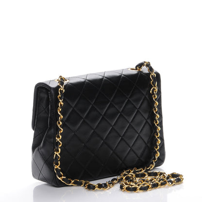 Chanel Lambskin Quilted Small Single Flap Black 3 of 9