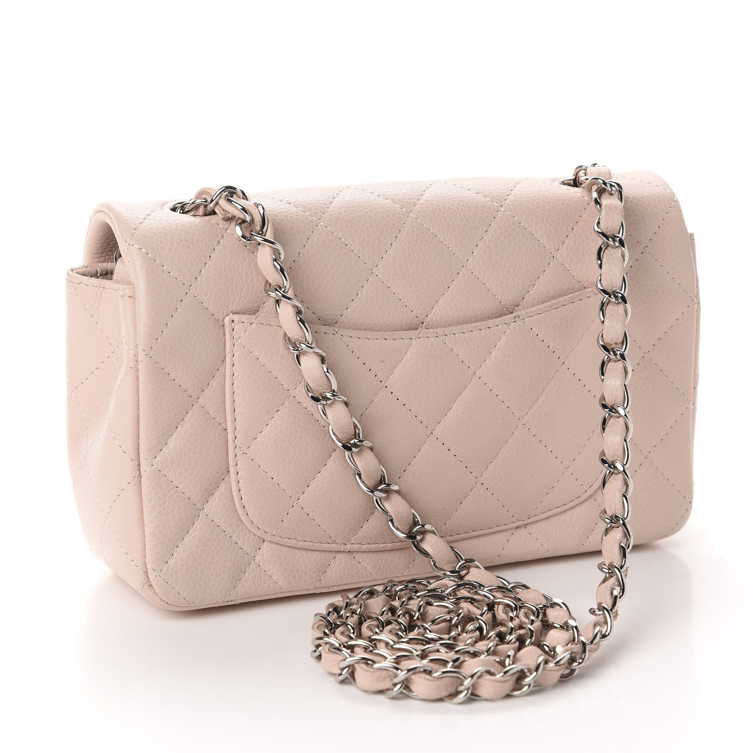 Chanel Caviar Quilted Mini Rectangular Flap Light Pink 3 of 10